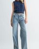 Jemina Denim Jemina Denim Low Rise Wide Leg Jean in Light Blue, Women's at Urban Outfitters - 1