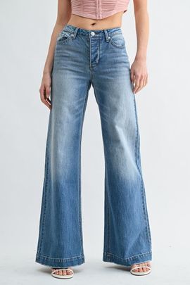 Jemina Denim Jemina Denim Mid-Rise Wide Leg Jean