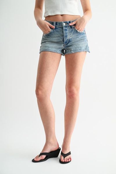 Jemina Denim Jemina Denim Mid Rise Cutoff Denim Shorts