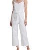 JEN7 by 7 For All Mankind JEN7 by 7 For All Mankind Tie Front Sleeveless Crop Wide Leg Denim Jumpsuit - 1