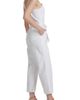 JEN7 by 7 For All Mankind JEN7 by 7 For All Mankind Tie Front Sleeveless Crop Wide Leg Denim Jumpsuit - 3