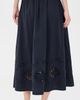 Jenni Kayne Jenni Kayne Broderie Lauren Skirt Navy - 3