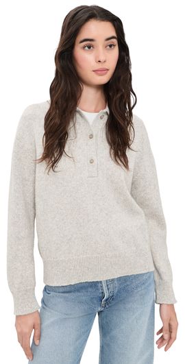 Jenni Kayne Jenni Kayne Burke Alpaca Polo Pale Gray