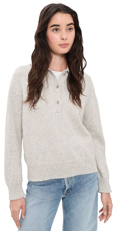 Jenni Kayne Jenni Kayne Burke Alpaca Polo Pale Gray