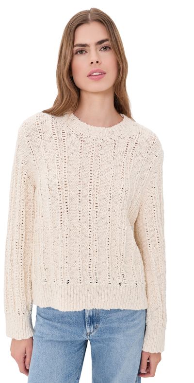 Jenni Kayne Jenni Kayne California Crew Neck Sweater Cream