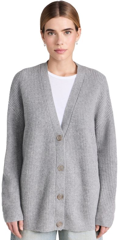 Jenni Kayne Jenni Kayne Cashmere Cocoon Cardigan Heather Grey M