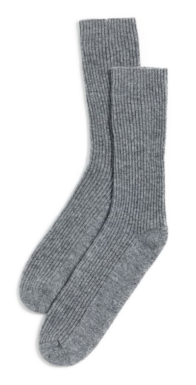 Jenni Kayne Jenni Kayne Cashmere Socks Grey One