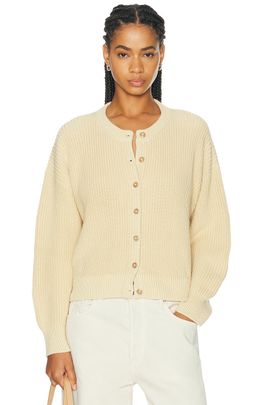 Jenni Kayne Jenni Kayne Cotton Hayes Crewneck Cardigan