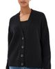 Jenni Kayne Jenni Kayne Cropped Cashmere Cocoon Cardigan Black - 1