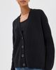 Jenni Kayne Jenni Kayne Cropped Cashmere Cocoon Cardigan Black - 2