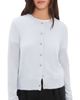 Jenni Kayne Jenni Kayne Flynn Cashmere Cardigan Baby Blue - 1