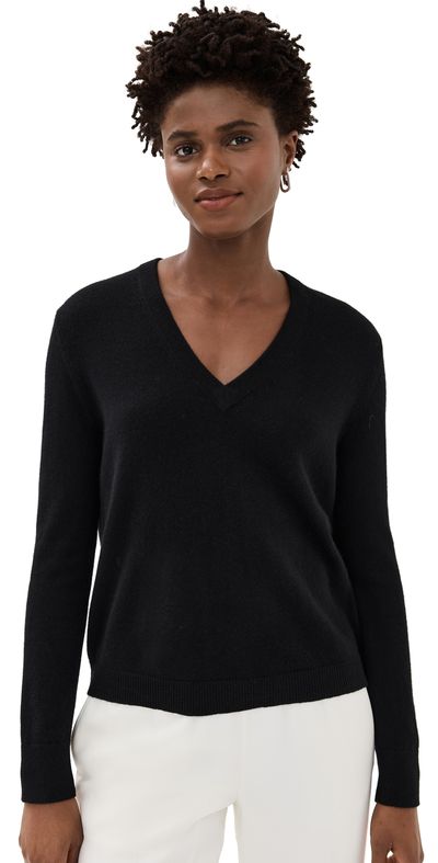 Jenni Kayne Jenni Kayne Flynn Cashmere Sweater Black XL