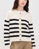 Jenni Kayne Jenni Kayne Mirren Striped Cardigan Ivory/Black Stripe - 2