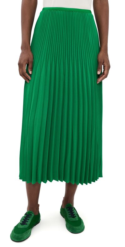 Jenni Kayne Jenni Kayne Pleated Skirt Green