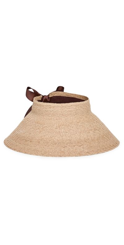 Jenni Kayne Jenni Kayne Shore Raffia Natural Visor Natural One