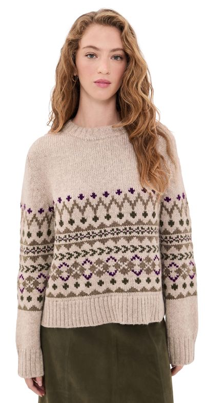 Jenni Kayne Jenni Kayne Sterling Oatmeal Alpaca Crewneck Oatmeal