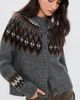 Jenni Kayne Jenni Kayne Thatcher Crew Neck Cardigan Charcoal - 2