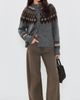Jenni Kayne Jenni Kayne Thatcher Crew Neck Cardigan Charcoal - 5