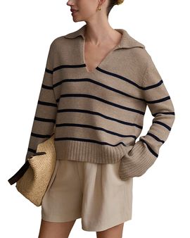 Jenni Kayne Jennie Kayne Frances Cashmere Collared Sweater