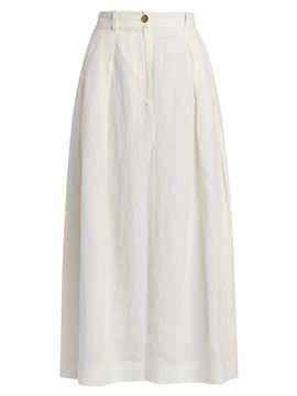 Jenni Kayne Women's Annabel Linen Midi-Skirt