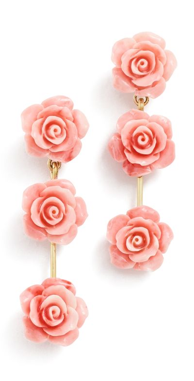 Jennifer Behr Jennifer Behr Amata Earrings Coral One