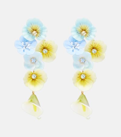 Jennifer Behr Jennifer Behr Anarosa embellished floral drop earrings