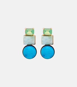 Jennifer Behr Jennifer Behr Azurine crystal-embellished drop earrings