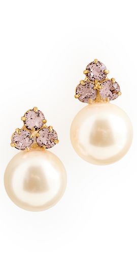 Jennifer Behr Jennifer Behr Belen Earrings Vintage Rose One