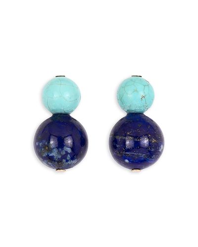Jennifer Behr Jennifer Behr Cara Lapis & Turquoise Earrings