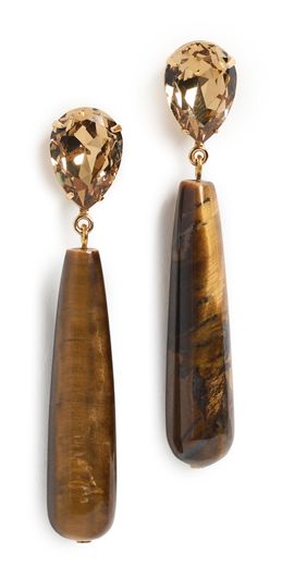 Jennifer Behr Jennifer Behr Caroline Earrings Tigers Eye One