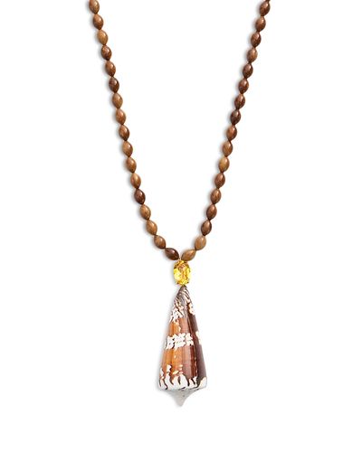 Jennifer Behr Jennifer Behr Cowley Shell Necklace, 16-18