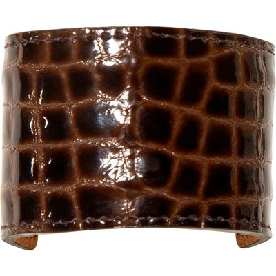 Jennifer Behr Jennifer Behr Croc Embossed Leather Ponytail Wrap
