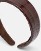 Jennifer Behr Jennifer Behr Cruz croc-effect leather headband - 2