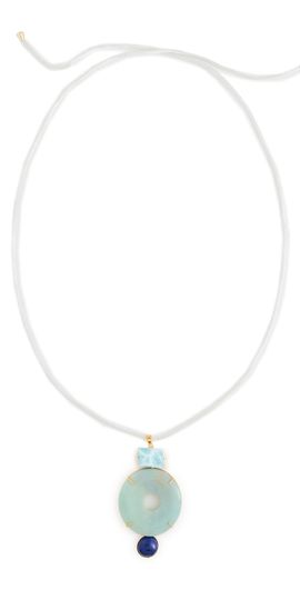 Jennifer Behr Jennifer Behr Devon Necklace Aquamarine One