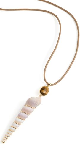 Jennifer Behr Jennifer Behr Dreya Necklace Tiger's Eye One