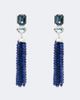 Jennifer Behr Jennifer Behr Embellished fringed drop earrings - 1