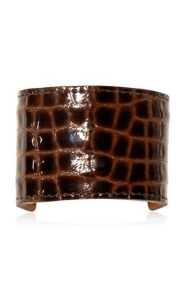 Jennifer Behr Jennifer Behr Embossed Leather Ponywrap Brown OS