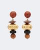 Jennifer Behr Jennifer Behr Lavon embellished gold-plated drop earrings - 1