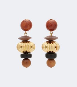Jennifer Behr Jennifer Behr Lavon embellished gold-plated drop earrings