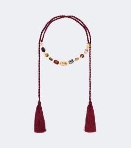 Jennifer Behr Jennifer Behr Leah crystal--embellished silk necklace
