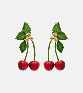 Jennifer Behr Jennifer Behr Maraschino embellished drop earrings