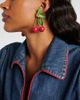 Jennifer Behr Jennifer Behr Maraschino embellished drop earrings - 3