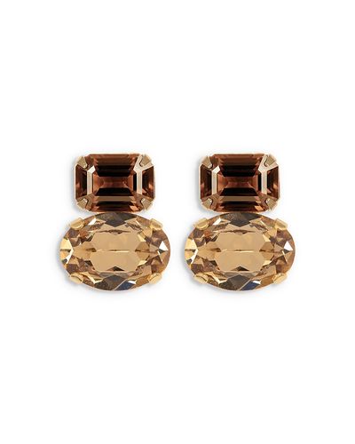 Jennifer Behr Jennifer Behr Maureen Double Stone Drop Earrings