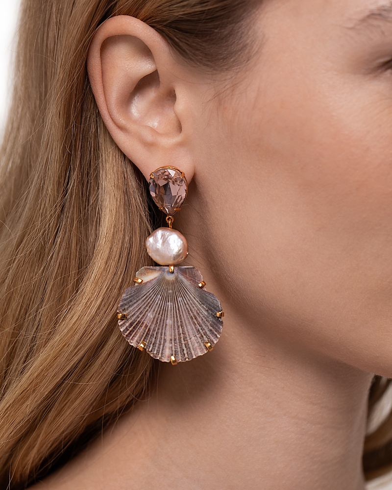 Jennifer Behr Jennifer Behr Moray Shell Statement Earrings