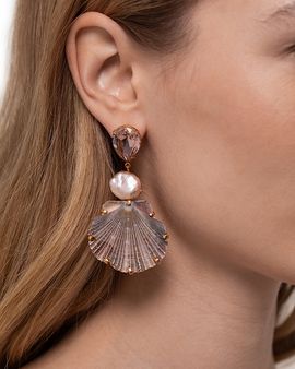 Jennifer Behr Jennifer Behr Moray Shell Statement Earrings