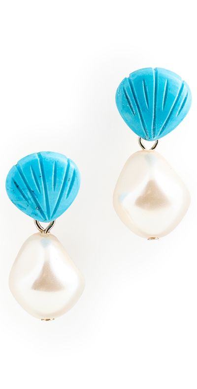 Jennifer Behr Jennifer Behr Nori Earrings Turquoise One