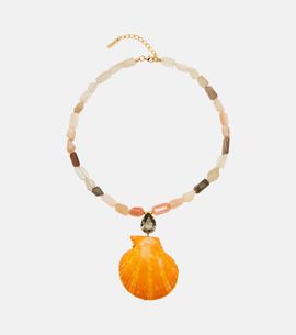 Jennifer Behr Jennifer Behr Syrena embellished pendant necklace