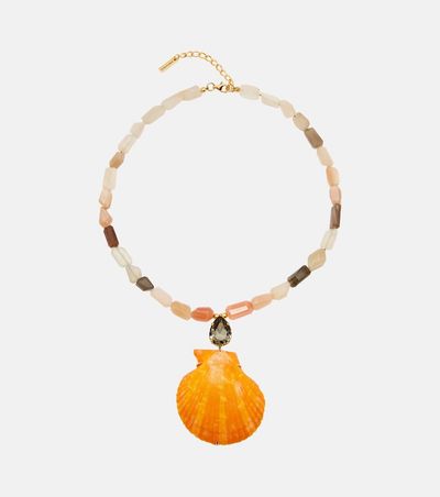 Jennifer Behr Jennifer Behr Syrena embellished pendant necklace