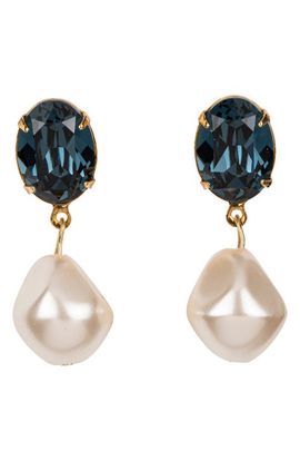 Jennifer Behr Jennifer Behr Tunis Crystal & Faux Pearl Drop Earrings