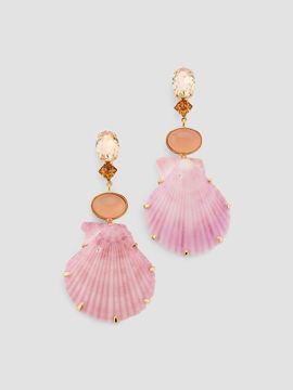 Jennifer Behr Women's Adrielle 18K-Gold-Plated & Mixed-Media Shell Drop Earrings